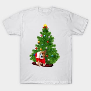 Corgi and Christmas T-Shirt